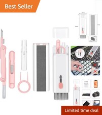 Compact 7-in-1 Pink Cleaning Kit for Electronics - Perfect for Home & Office picture