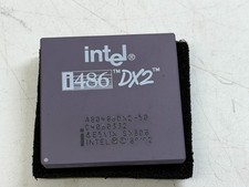 Vintage Intel 486 A80486DX2-50 50 MHz SX808 CPU picture