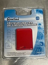 Connectland Ultra-Compact 5-Slot Memory USB Card Reader, SYBA RED picture