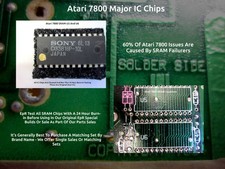Original Atari 7800 SRAM x2 C022090 | HM6116 | CXK5816 | IC Chip [U5]  [U6] picture
