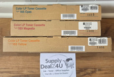 GENUINE RICOH TYPE 165 COLOR TONER SET CYAN MAGENTA YELLOW CL3500 OEM NEW picture