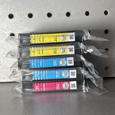 Epson 702 Combo Ink Cartridges - Cyan x2 Yellow x2 Magenta x1, 5 Total, Open Box picture