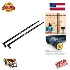 9dBi Omni WiFi Antenna 2-Pack with RP-SMA Connector for Enhanced Connectivity picture