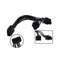 12VHPWR 16(12+4)Pin Female to Dual 8pin Male Video Card Power Adapter Cable 19cm picture