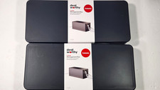 Lot of 2 DealWorthy Foldable Cable Management Box Power Strip Cord Organizer New picture