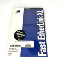 RARE VINTAGE NEW  3COM FAST ETHERLINK XL MANUAL AND DISC 09-0917-004 RM4-B2 picture
