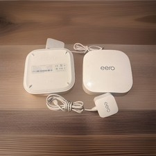 Eero Pro 6E Tri-Band Wi-Fi 6E Mesh Router S010001 & Power Supply Bundle - White picture