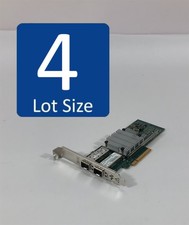 LOT OF 4 HP 530SFP+ 10Gb Dual Port PCIe Ethernet Adapter Card 656244-001 picture