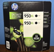 HP Officejet 950XL Black Twin-Pack Ink Cartridges CR317-80009, Exp 2015 NEW NOS picture
