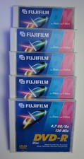 Pack Of 5 Fujifilm DVD-R 120 Min 4.7 GB - New. picture
