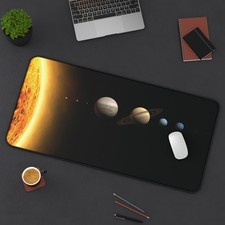 Solar System Planets Desk Mat | Space Sun and Planet Alignment picture