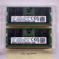 Samsung 32GB 1Rx8 PC5-5600B DDR5 5600MHz SODIMM Laptop Memory 2x16gb picture