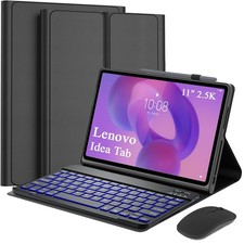 Backlit Keyboard Case & Mouse for Lenovo Idea Tab 11 2025 TB336FU TB336ZU Black picture