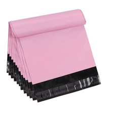 Poly Mailer Envelopes 6.8 x 10 inch Pink Shipping Bags Pack Teqooza picture