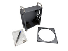 GEEKRIA Computer Aluminum Chassis Stand for Apple 2024 Mac Mini M4 (Space Gray) picture