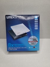 LITE-ON 8x External DVD/CD Writer Drive Black eBAU108 Ultra Slender M-Disc  picture
