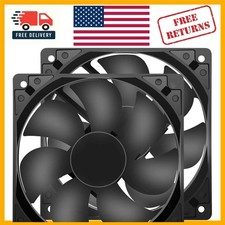 Quiet & Efficient 120x120mm Cooling Fans - 1600RPM, 47.2 CFM Airflow, 2-Pack picture