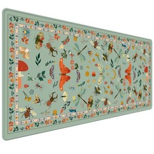 HUADO Large Desk Mat, Cottagecore Mouse Pad with Stitched Edges, Extended Key... picture