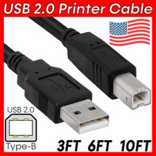 USB Printer Cable USB 2.0 A Male To B Male Scanners External Hard Drives DAC picture