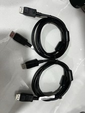 2x Genuine HP DisplayPort 1.4 4K 60Hz DP to DP 1.8m Black Cable L57438-009 Lot/2 picture