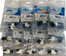 Leviton 41106-RA6, 6P6C Voice Grade QuickPort Connector - Almond - Lot of 14 picture