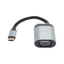 NFHK  USB-C Type C to VGA RGB Converter HDTV Adapter 60hz 1080p with Female PD picture
