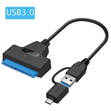 SATA to USB 3.0 Adapter Cable for 2.5 Inch HDD SSD Hard Drive 22 Pin SATA III picture