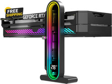 GPU Support Bracket with ARGB, Temp Display & Height Adjustable picture