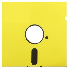 New 5.25 DS/DD floppy disks.  UNFORMATTED.  10 Pack Yellow with sleeves. picture