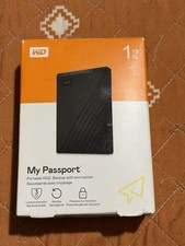 WD - My Passport 1TB External USB 3.0 Portable Hard Drive WDBYVG0010BBK Black picture