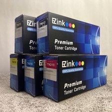 EZInk Premium Toner Cartridge TN210 Five-Pack Multi Color Sealed in Open Box picture