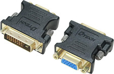 Adaptador DVI a VGA DVI D Macho a Hembra 1080P 24 mas 1 Pin Monitor PC Proyector picture