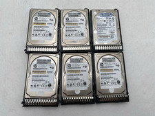 LOT OF 6 HP 600GB SAS 10K RPM Gbps SFF Enterprise HDD with Caddies picture