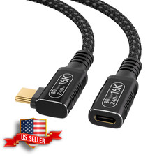80Gbps USB-C Extension Cable 90-Degree Right Angle 240W 16K Dual 8K 0.5m picture