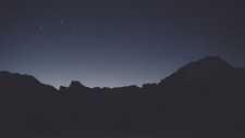 Landscape night dark sky nature stars calm low Custom Gaming Mat Desk picture