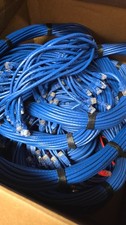 (22) Monoprice Blue CAT5E Snagless Ethernet Patch Cables 15ft Lot Networking Bun picture