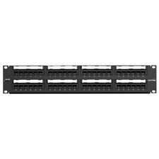 Leviton 69586-U48 Cat 6 UTP Flat 110-Style Universal Patch Panel 48-Port 2RU picture