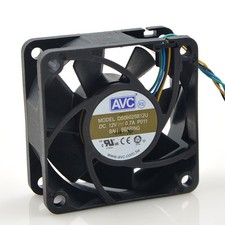2pcs AVC DS06025B12U 6025 DC 12V 0.7A 4 -pin PWM cpu pc case cooling fan picture