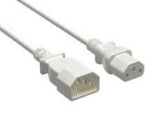 5ft IEC-320 C13 to C14 Heavy-Duty Power Extension Cord 18 AWG 10A/250V SJT, W... picture
