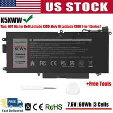 ✅K5XWW Battery For Dell Latitude 5289 7389 7390 2-in-1 71TG4 X49C1 N18GG P29S001 picture