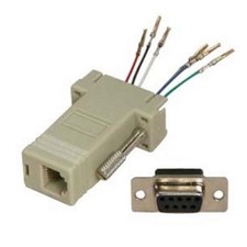 Lot50x DB9 pin Female~RJ12/RJ11 Jack Modular Adapter 6P6C 6wire Phone/Telephone picture