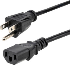 6Ft (1.8M) Computer Power Cord, NEMA 5-15P to C13, 10A 125V, 18AWG picture