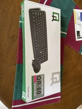 QR Wired Keyboard And Mouse QR-60 And Computer Power Cable picture