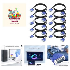 VGA Cable 6 Feet 10-Pack,1080P Full HD picture