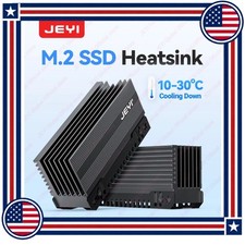 JEYI M.2 2280 NVMe NGFF SSD Heatsink Aluminum Cooler with Thermal Pads picture