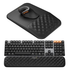 ProtoArc KMP50 Ergonomic Mouse Pad Wrist Rest, PU Leather, Black picture