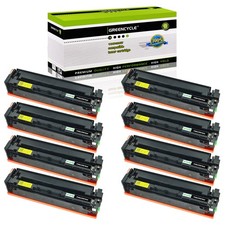8 Pack Black Toner Fits for HP CF400A 201A Laserjet Pro M252 M252n M252dw M252dn picture