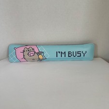 Pusheen Keyboard Wrist Rest I'm Busy Cat Snacking 2022 Cute Gamer Pastel Desk picture