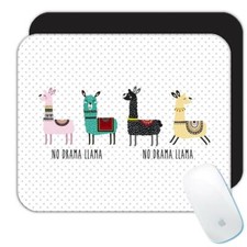 Gift Mousepad : No Drama Llama Cute Trend Trendy Cartoon Teen Kids picture