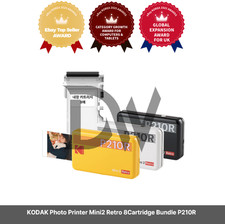 KODAK Photo Printer Mini2 Retro 8Cartridge Bundle P210R Express / Genuine  picture